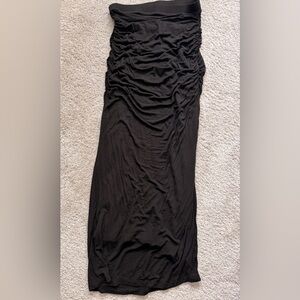 Ella Moss Black Maxi Skirt with Slit